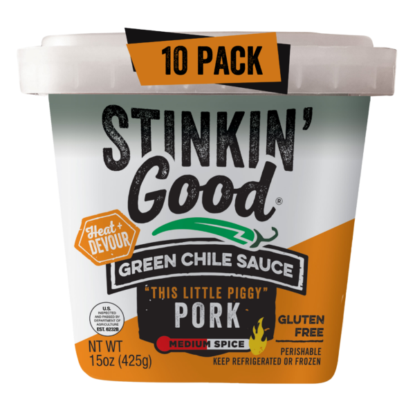 Stinkin Good Pork Green Chile Medium 10 Pack