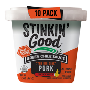 Stinkin Good Pork Green Chile Hot 10 Pack