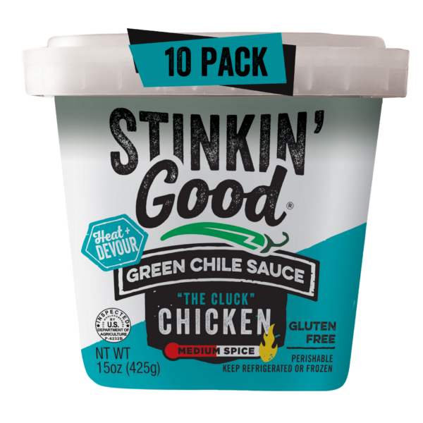 Chicken Green Chile Medium 10-Pack by Stinkin’ Good Front
